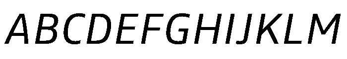 Tonos Regular Italic Font UPPERCASE
