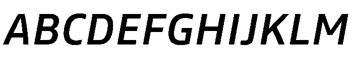 Tonos Semi Bold Italic Font UPPERCASE