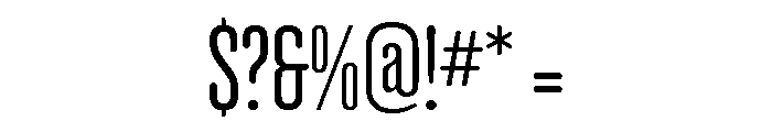 Torpedo Book Font OTHER CHARS