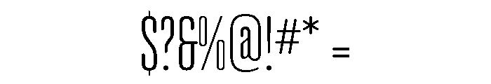 Torpedo Light Font OTHER CHARS