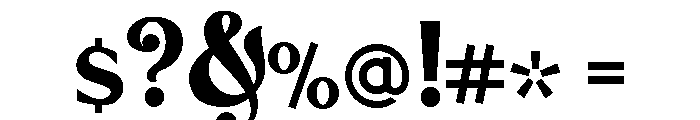 Torrone Regular Font OTHER CHARS