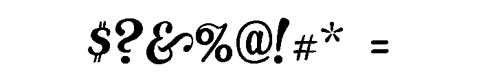 Tortuga Regular Font OTHER CHARS