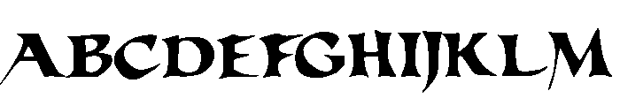 Tortuga Regular Font UPPERCASE