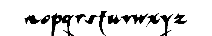Tortuga Regular Font LOWERCASE