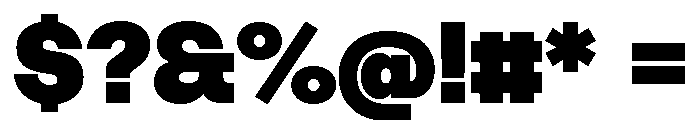 Tosh A Black Font OTHER CHARS