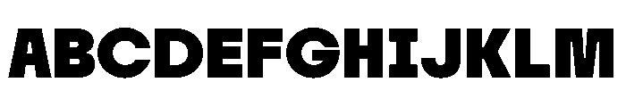 Tosh A Black Font UPPERCASE