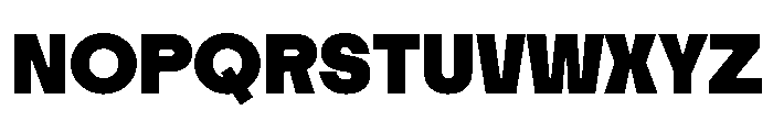 Tosh A Black Font UPPERCASE