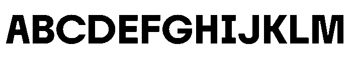 Tosh A Bold Font UPPERCASE