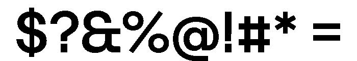 Tosh A Medium Font OTHER CHARS