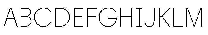 Tosh A Thin Font UPPERCASE