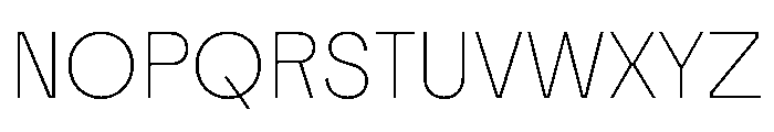 Tosh A Thin Font UPPERCASE