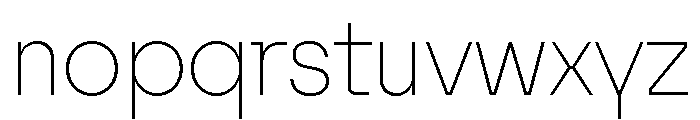 Tosh A Thin Font LOWERCASE