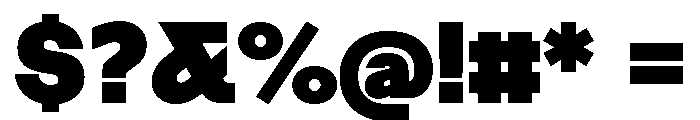 Tosh B Black Font OTHER CHARS