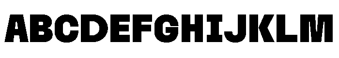 Tosh B Black Font UPPERCASE