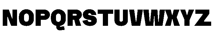 Tosh B Black Font UPPERCASE