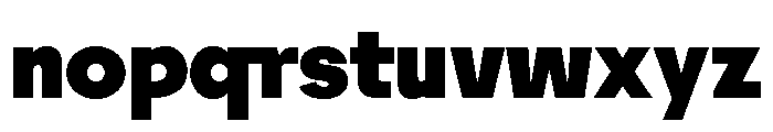 Tosh B Black Font LOWERCASE