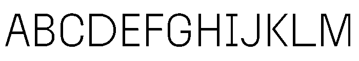 Tosh B Light Font UPPERCASE