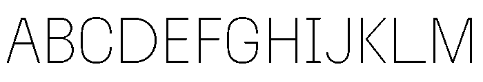 Tosh B Thin Font UPPERCASE