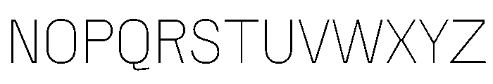 Tosh B Thin Font UPPERCASE