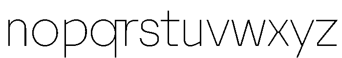 Tosh B Thin Font LOWERCASE