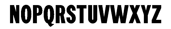 Tourist Gothic Regular Font UPPERCASE