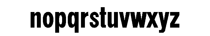 Tourist Gothic Regular Font LOWERCASE