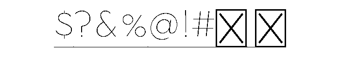 Town Accent One Extra Thin Font OTHER CHARS