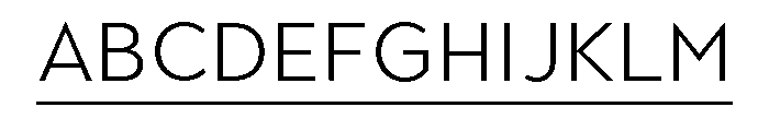 Town Accent One Light Font UPPERCASE