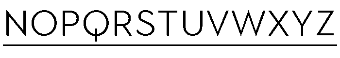 Town Accent One Light Font LOWERCASE