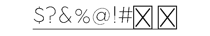 Town Accent One Thin Font OTHER CHARS