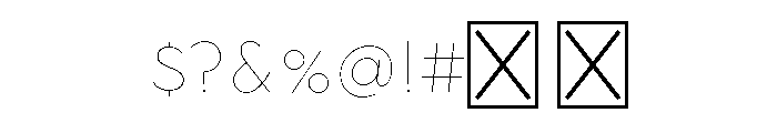 Town Accent Two Hairline Font OTHER CHARS