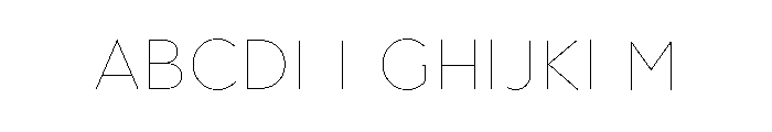 Town Accent Two Hairline Font UPPERCASE