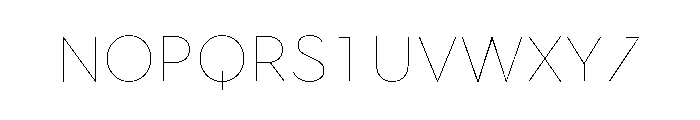 Town Accent Two Hairline Font UPPERCASE