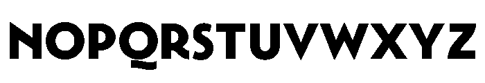 Town Chic Black Font LOWERCASE