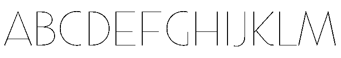 Town Chic Extra Thin FONT