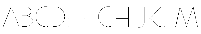 Town Chic Hairline Font UPPERCASE