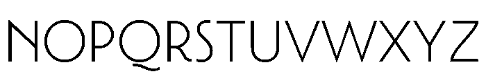 Town Chic Light Font LOWERCASE