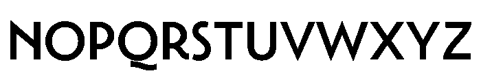 Town Chic Medium Font LOWERCASE