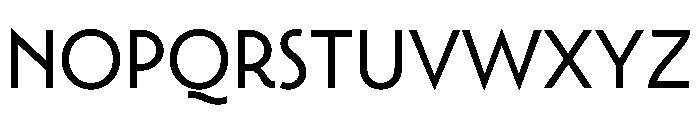 Town Chic Regular Font LOWERCASE