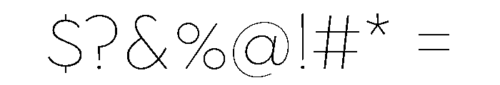 Town Chic Thin Font OTHER CHARS