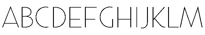 Town Chic Thin Font UPPERCASE