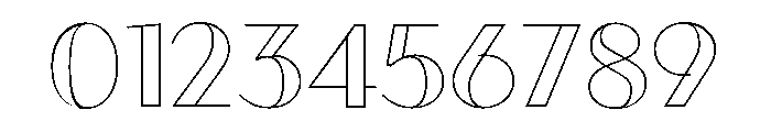 Town Contrast Black Line Font OTHER CHARS
