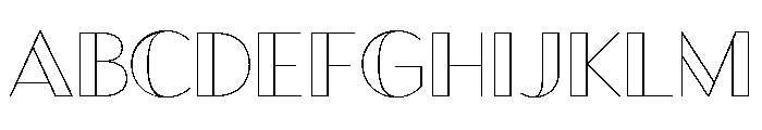 Town Contrast Black Line Font UPPERCASE