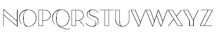 Town Contrast Black Line Font UPPERCASE