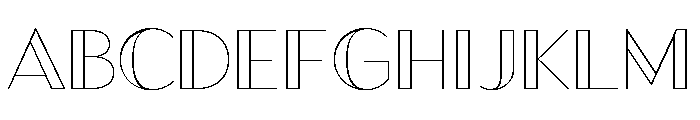 Town Contrast Bold Line Font UPPERCASE