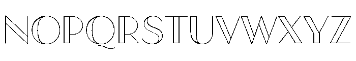 Town Contrast Bold Line Font LOWERCASE