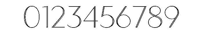 Town Contrast Light Line Font OTHER CHARS