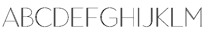 Town Contrast Light Line FONT