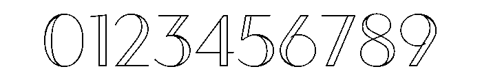 Town Contrast Medium Line Font OTHER CHARS