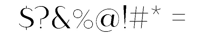 Town Contrast Regular Font OTHER CHARS